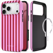 Tech-Protect Lamano MagSafe dėklas iPhone 18 Pro Max / 17 Pro Max - Rožinė/Raudona