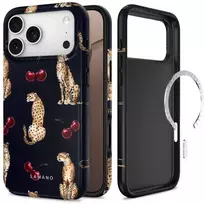 Dėklas Tech-Protect Lamano MagSafe case for iPhone 18 Pro / 17 Pro - juodas and ruda
