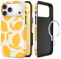 Dėklas Tech-Protect Lamano MagSafe case for iPhone 18 Pro / 17 Pro - yellow and baltas