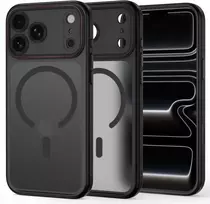 Dėklas Tech-Protect MagCam MagSafe Case for iPhone 18 Pro Max / 17 Pro Max - Matte Juodas and Raudona