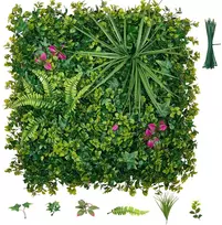 Dirbtinė žalia siena, 16 panelių rinkinys, 50,8 x 50,8 cm