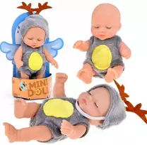 Jokomisiada Mini Baby Doll Reindeer 11 cm Movable Arms, Legs and Head ZA6454