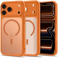 Dėklas TECH-PROTECT MAGPEAK MagSafe CC iPhone 17 Pro Max / 18 Pro Max MATINIS COSMIC Oranžinis
