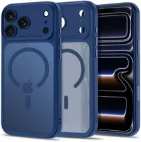 Dėklas TECH-PROTECT MAGPEAK MagSafe CC iPhone 17 Pro Max / 18 Pro Max MATINIS TAMSIAI MĖLYNAS