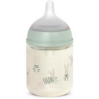 Suavinex Wonderland SX Pro Physiological Anti-Colic Glass stiklinis buteliukas kūdikiams +0 SF Green Bunny 120 ml