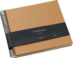 Semikolon Nuotraukų albumas Economy Metallic Edition 23 x 24,5 cm rudas, su baltais lapais