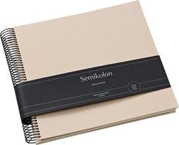Semikolon Nuotraukų albumas Economy Metallic Edition 23 x 24,5 cm kreminis, su baltais lapais