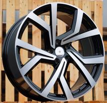 Ratlankis RACINGLINE B1154 R17x7 5x100 ET 45 CB 57.1 (Black Polished) (715 kg)