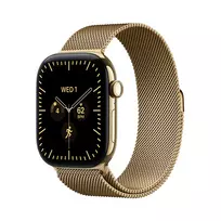 Išmanusis laikrodis Apple Watch Series 12 GPS + Cellular 42mm Radiant Gold Titanium Case with Radiant Gold Milanese Loop MJGL4ET/A