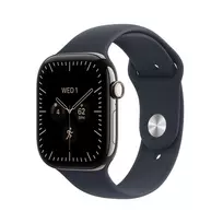 Išmanusis laikrodis Apple Watch Series 12 GPS + Cellular 46mm Natural Titanium Case with Navy Blue Sport Band - M/L MJGN4ET/A