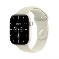 Išmanusis laikrodis Apple Watch Series 12 GPS + Cellular 46mm Pearl White Ceramic Case with Sand Sport Band - S/M MJH14ET/A