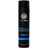 Crazy Bull Power Bull Hair-Beard-Face-Body Shampoo šampūnas plaukams, barzdai, veidui ir kūnui, 250 ml