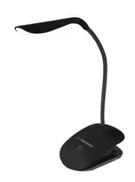 Esperanza Deneb ELD104K prisegama LED stalinė lempa, 3 W, 5500 K, juoda