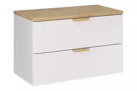Pakabinama vonios spintelė su stalviršiu Aster White, 80 cm, balta