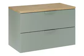Pakabinama vonios spintelė su stalviršiu Aster Green, 80 cm, žalia