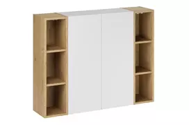 Pakabinamų vonios spintelių komplektas Aster White, 50 cm, balta