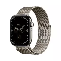 Išmanusis laikrodis Apple Watch Series 12 GPS + Cellular 46mm Natural Titanium Case with Natural Milanese Loop - S/M  MJGP4ET/A