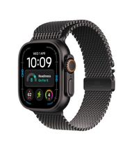 Išmanusis laikrodis Apple Watch Ultra 4 GPS + Cellular 49mm MJAU4ET/A, black titanium korpusas su black titanium milanese loop dirželiu - S