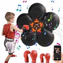 Bokso treniruoklis tvirtinamas prie sienos su muzika Rgb + 2 poros bokso pirštinių
