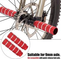 Bmx dviračio kojelės, aliuminio lydinio galinio pedalo kojelės ašies prailginimo pedalas universalūs triukų kojelės ašies kojelės triukų pedalas dviračio priedai kalnų dviračiui plento dviračiui vaikams suaugusiems raudonos spalvos