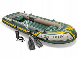3in1 pripučiamas pontonas Intex Seahawk 4 irklai pompa 351x145x48cm