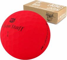 Wilson Staff Dx2 / Duo Soft Optix golfo kamuoliukai - Aaaaa - Premiumselection - raudoni - matinis paviršius - ežero kamuoliukai - naudoti golfo kamuoliukai - tinklelio maišelyje