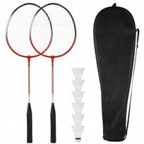 BADMINTONO RINKINYS 9in1 BADMINTONO RAKETĖS PLUNKSNABUČIAI BADMINTONO DĖKLAS