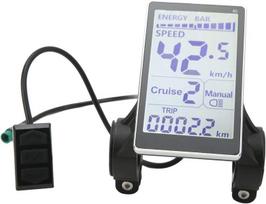 Elektrinio dviračio Lcd ekranas, 5 kontaktų 24v 36v 48v 60v E paspirtuko M5 Lcd panelės ekranas dviračio odometras dviračio kompiuteris, skirtas 31.8 22.2 mm elektriniams dviračiams