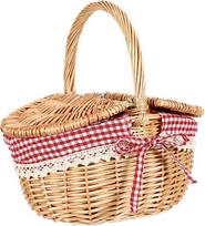 Alipis pintinė iš ratano piknikui, little red riding hood širdelės formos pikniko krepšys, padėklas, maisto krepšys, vytelių krepšys, natūralios spanwicker pintinės, jute lovers, nešiojamas