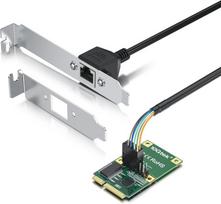 Mini pcie 2.5g ethernet tinklo plokštė, 30 cm ilgio kabelis, vienas rj45 prievadas, mini pice sąsaja, ne m.2