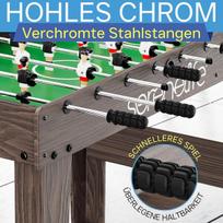 Serenelife stalo futbolas vaikams ir suaugusiems - futbolo stalas su pasunkintais smūgiuokliais - stalo futbolas su 4 kamuoliais vaikams ir suaugusiems nuo 12 metų - tvirtas futbolas su plieniniais strypais namams