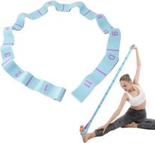 Mhdamai jogos tempimo juosta su 11 kilpų, labai elastinga gimnastikos juosta, tempimo diržas vyrams ir moterims, kojų treniruotėms, fitnesui, šokiui, pilates
