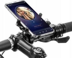 Telefono laikiklis, skirtas 4.2-6.8 colių išmaniesiems telefonams, pasukamas 360 ° kampu, juodas