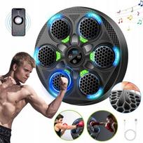 Music boxing machine, led bokso mašina, montuojama ant sienos, juoda