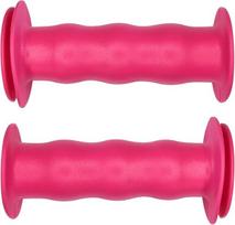 Cyclingcolors vaikiškos dviračio rankenos su apsauga 19 mm, ilgis 85 mm, guminės rankenos, guminis triratukas, paspirtukas, pora, rožinės