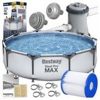 Apvalus sodo baseinas vaikams 305x76cm Bestway 56408 + siurblys