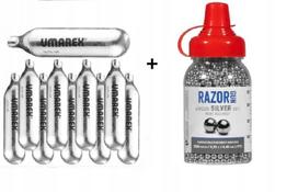 Razorgun plieno Bb šratų rinkinys, 4,5 mm, 1500 vnt. + 10 Co2 kapsulių