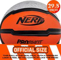 Nerf Unisex Paauglių Proshot Krepšinio Kamuolys Juodas/oranžinis Oficialus