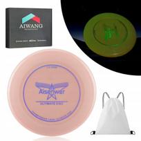 Frisbee pro 175g šviečiantis tamsoje ultimate frisbee rožinis