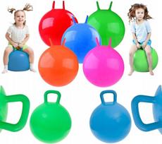 Gimnastikos kamuolys šokinėjimui su rankenomis vaikams 45cm ir 65 cm - 2 vnt