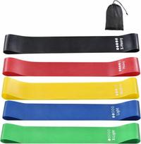 Gordon 5x resistance loop bands premium quality silica gel juostų rinkinys #3602