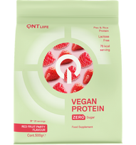 QNT Vegan Protein, Red Fruits Party, 500 g