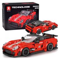 Techniniai blokai 413 dalių + lipdukai Raudonas sportinis automobilis ZA5261