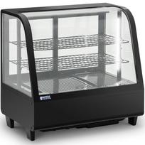 Stiklinė Trijų Lygių šaldymo Vitrina 100 L - Juoda
