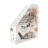Stovas žurnalams HERMA Stehsammler Katzen A4 Geltona