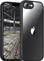 JT Berlin Pankow Hybrid 11113 galinis dėklas Apple iPhone 16e/17e, juodos/permatomos spalvos
