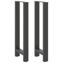 Baro stalo kojos, antracito spalvos, 2 vnt., 50x(100-101) cm, plienas