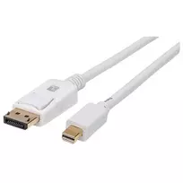 Techly ICOC MDP-030T4K DisplayPort kabelis 3 m Mini DisplayPort Baltas