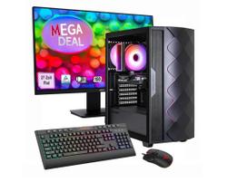 Žaidimų kompiuterio rinkinys Hyrican GAMEMAX MegaDeal Diamond BK Ryzen 5 5500 16GB 1TB SSD RTX 5050 su MSI PRO MP273A 27 colių LED monitoriumi