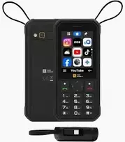 AGM Mobile M11 4G atsparus mygtukinis telefonas, 2.8 colių ekranas, IP68/IP69K, 4000 mAh, juodas